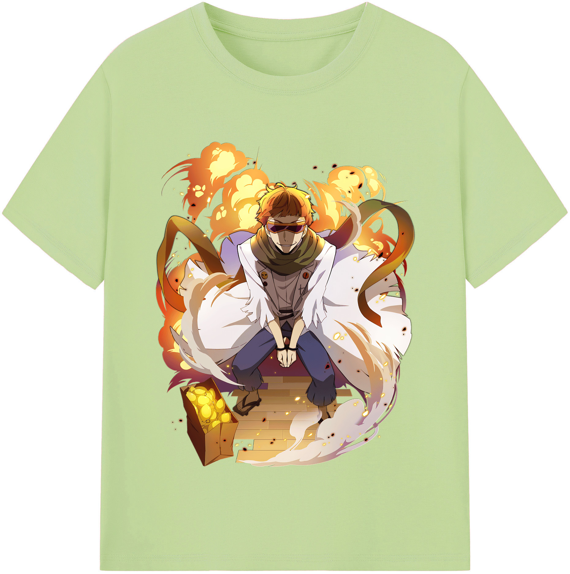 （画像用） 文豪ストレイドッグス Bungo Stray Dogs 綿100％半袖Tシャツ（フロントプリント）